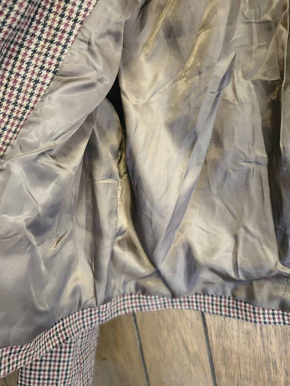 7 For All Mankind Mixed Plaid Cropped Jacket Size M Academia • Preppy • Equestri - Picture 5 of 10